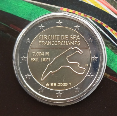 2 Euro BELGIEN - 2025 (FR) - Rennstrecke SPA